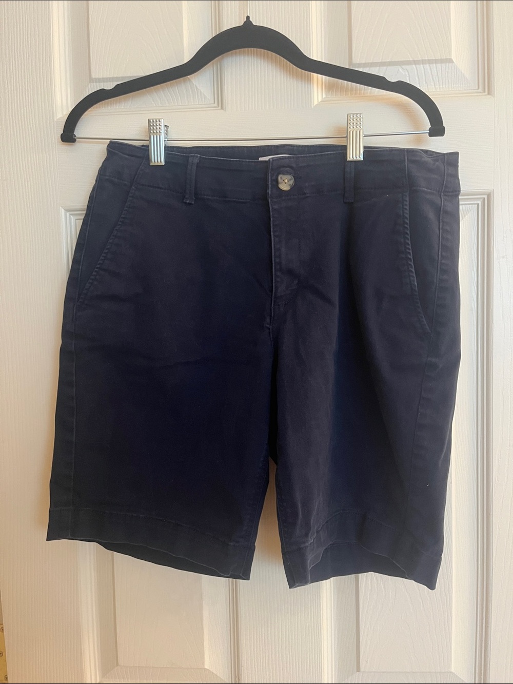 LOFT Navy Bermuda Shorts